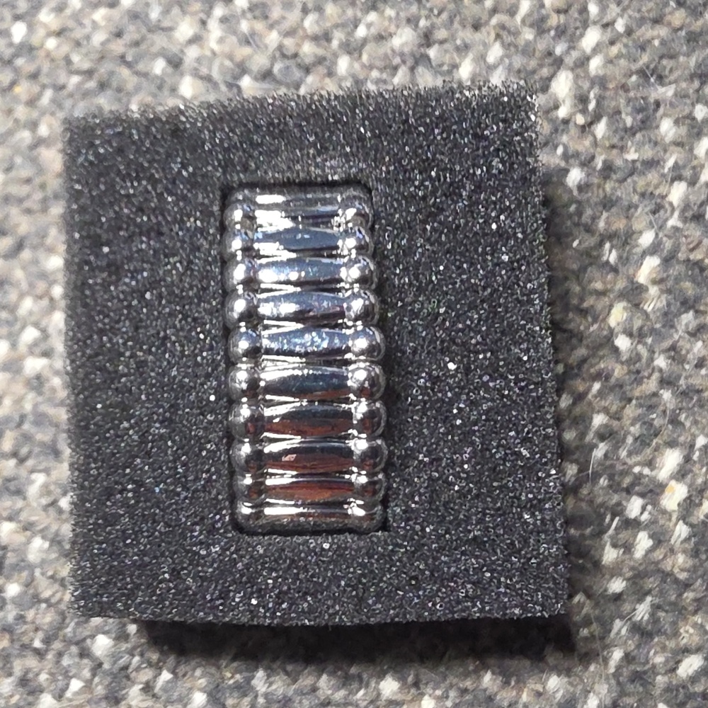 Astral ATTITUDE Silver Ring  💍 Sz 6-10 Hematite - Picture 4 of 4